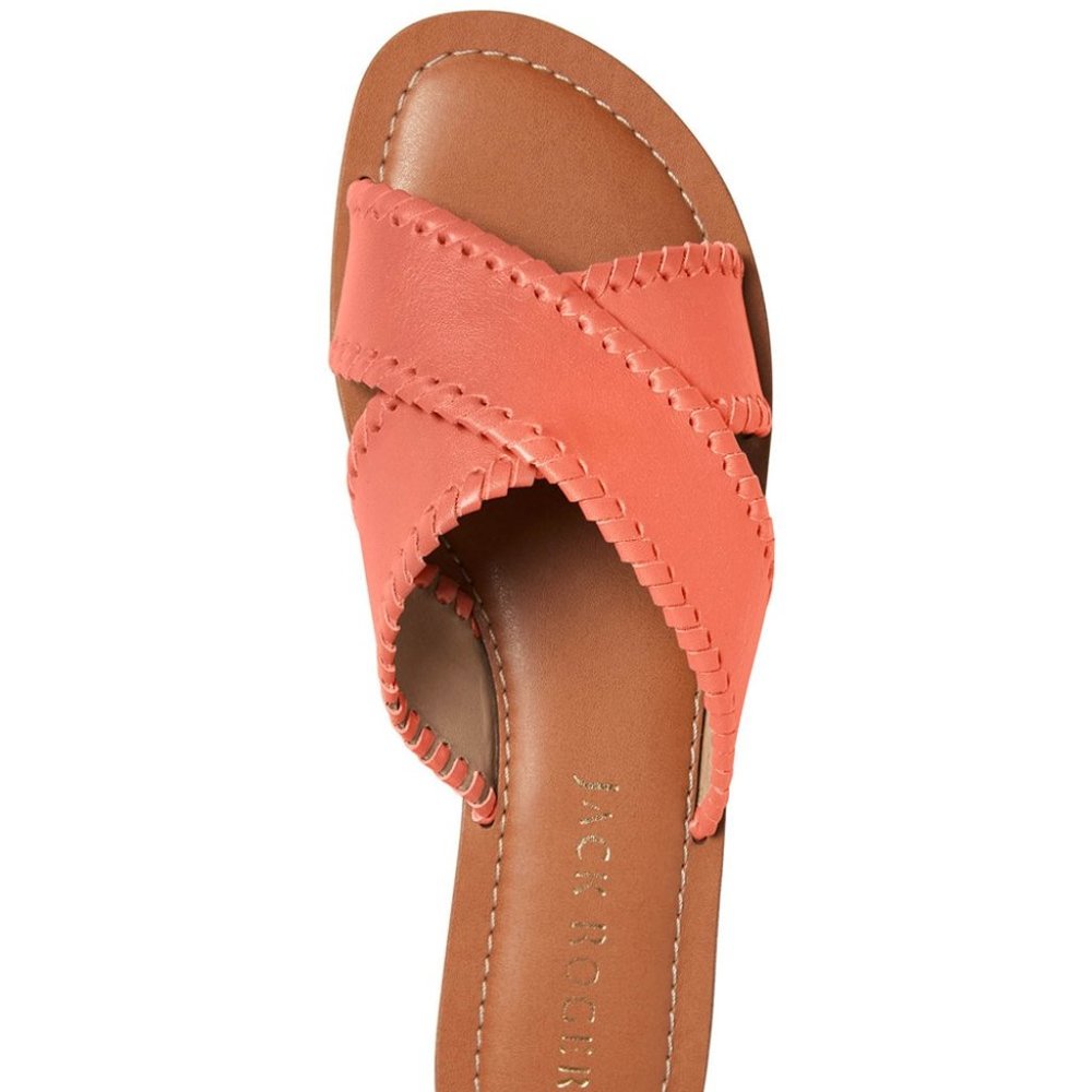 Jack Rogers Coral Sloane X-Band Leather Sandal - Women 7.5 - Picture 4 of 8